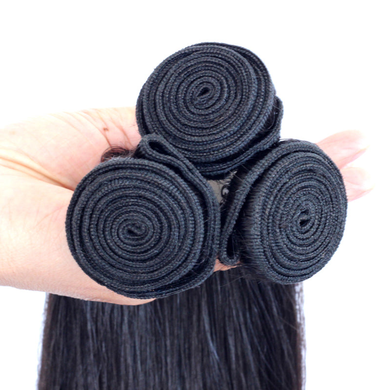 Straight virgin hair extension wholesale natural human hair unprocessed bundles