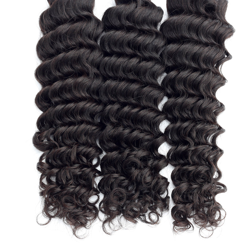 Cambodian Raw Hair Premium Deepwave 100% Unprocessed Cuticles Aligned One Donor Hair Bundles Wholesale