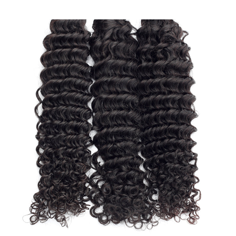 Cambodian Raw Hair Premium Deep Curly 100% Unprocessed Cuticles Aligned One Donor Hair Bundles Wholesale