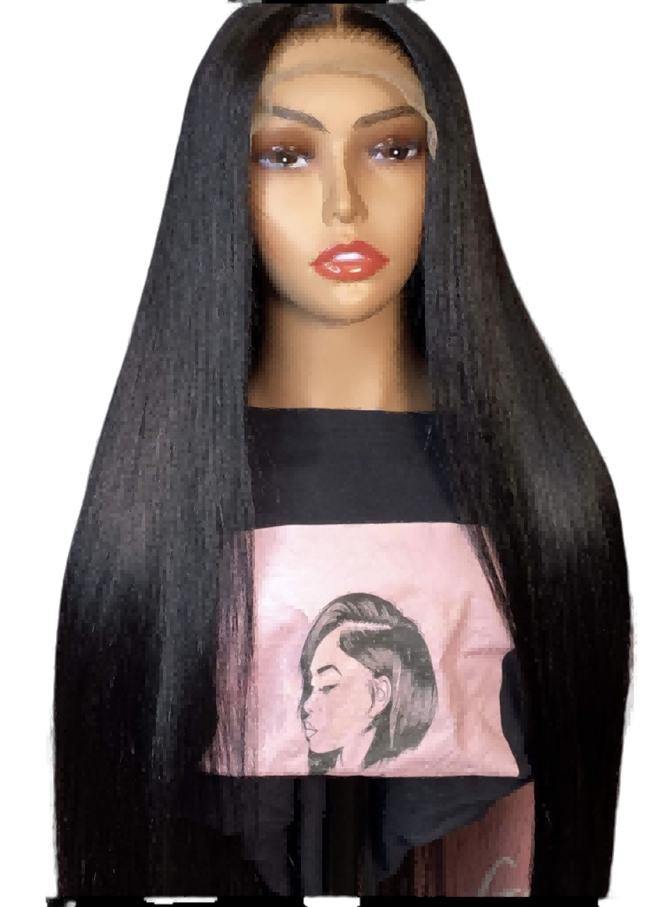 Cambodian Raw hair 6x6 HD Lace closure wig Premium Cuticles Aligned Straight One Donor Hair