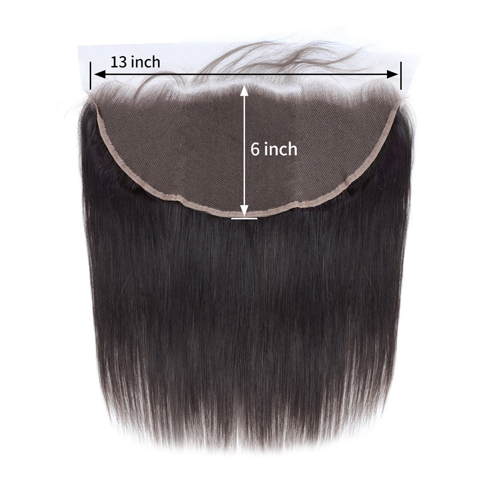 Cambodian Raw Hair Straight 13X6 H D Lace Frontal Cuticles Aligned One Donor Hair