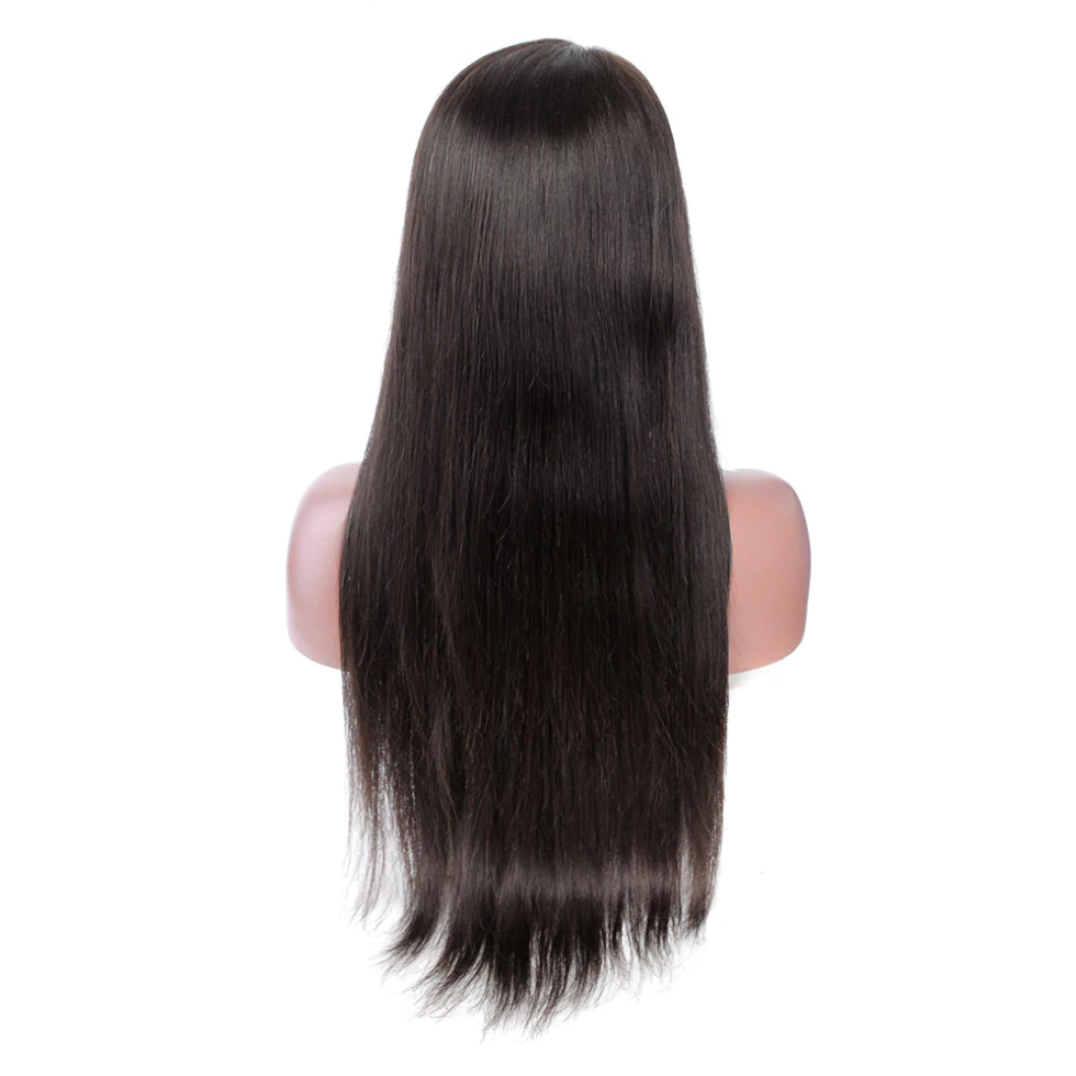 Virgin hair 13x4 frontal wig Cuticle aligned straight human hair HD lace wig