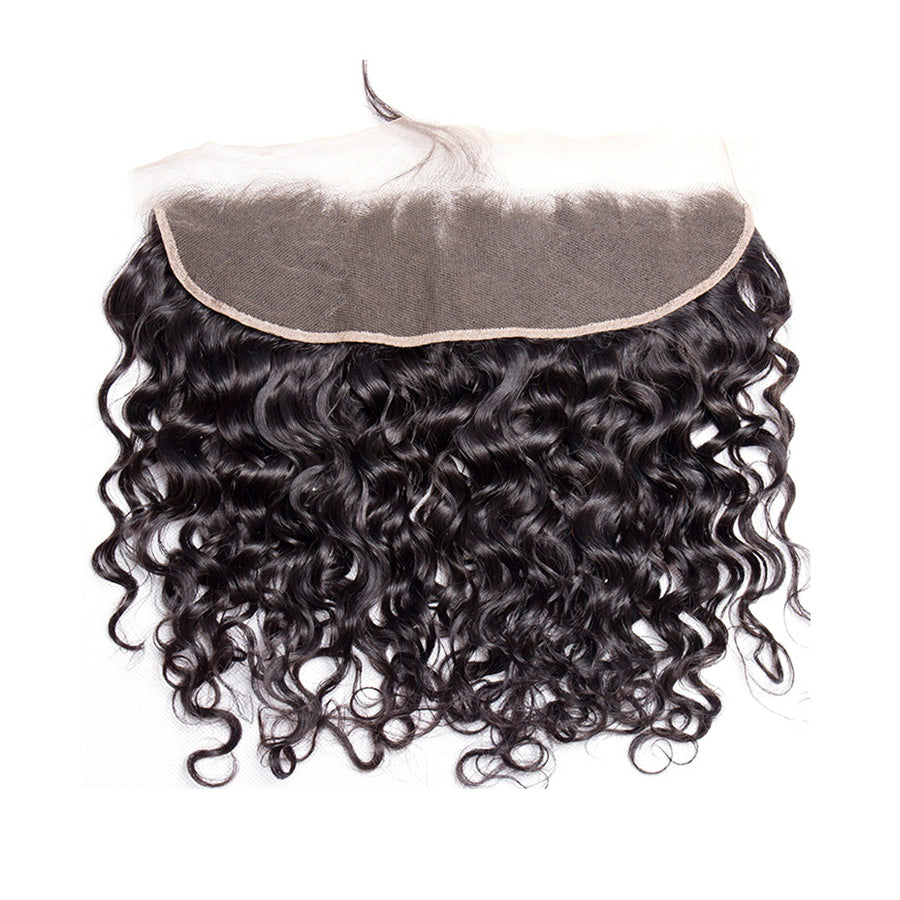 Cambodian Raw Hair Deepwave 13X4 HD Lace Frontal Cuticles Aligned One Donor Hair